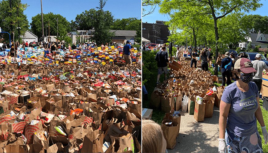 Minnesotans Donate 25,000 Bags Of Groceries To Riot-Hit Families