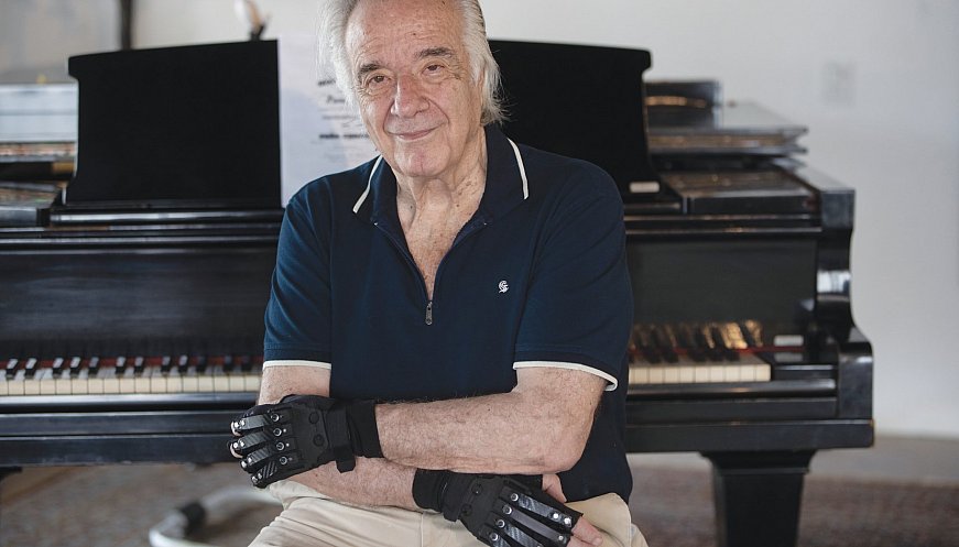 Bionic Gloves Help Keep The Music Playing For Brazilian Pianist