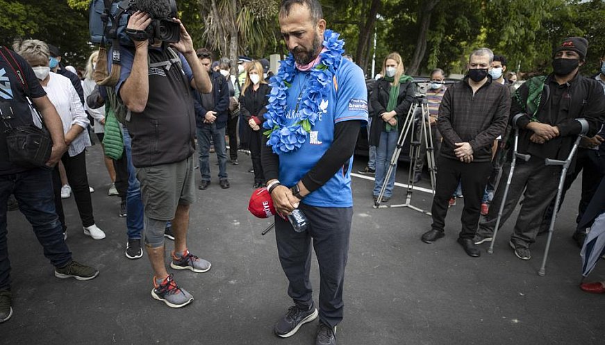 Survivor Of 2019 Mosque Shootings In Wellington, New Zealand, Walks And Bikes For Peace